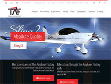 Tablet Screenshot of airplanefactory.co.za
